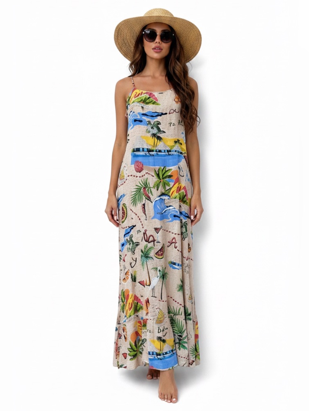 True Destinations Tropical Sands Maxi Dress